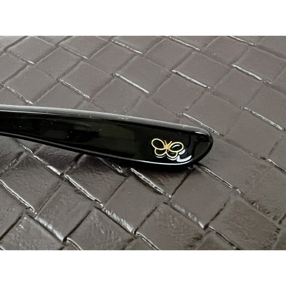 New BOTTEGA VENETA BV186/S BLACK Cat Eyes SUNGLASSES 54-16-135mm‎ W Leather Case
